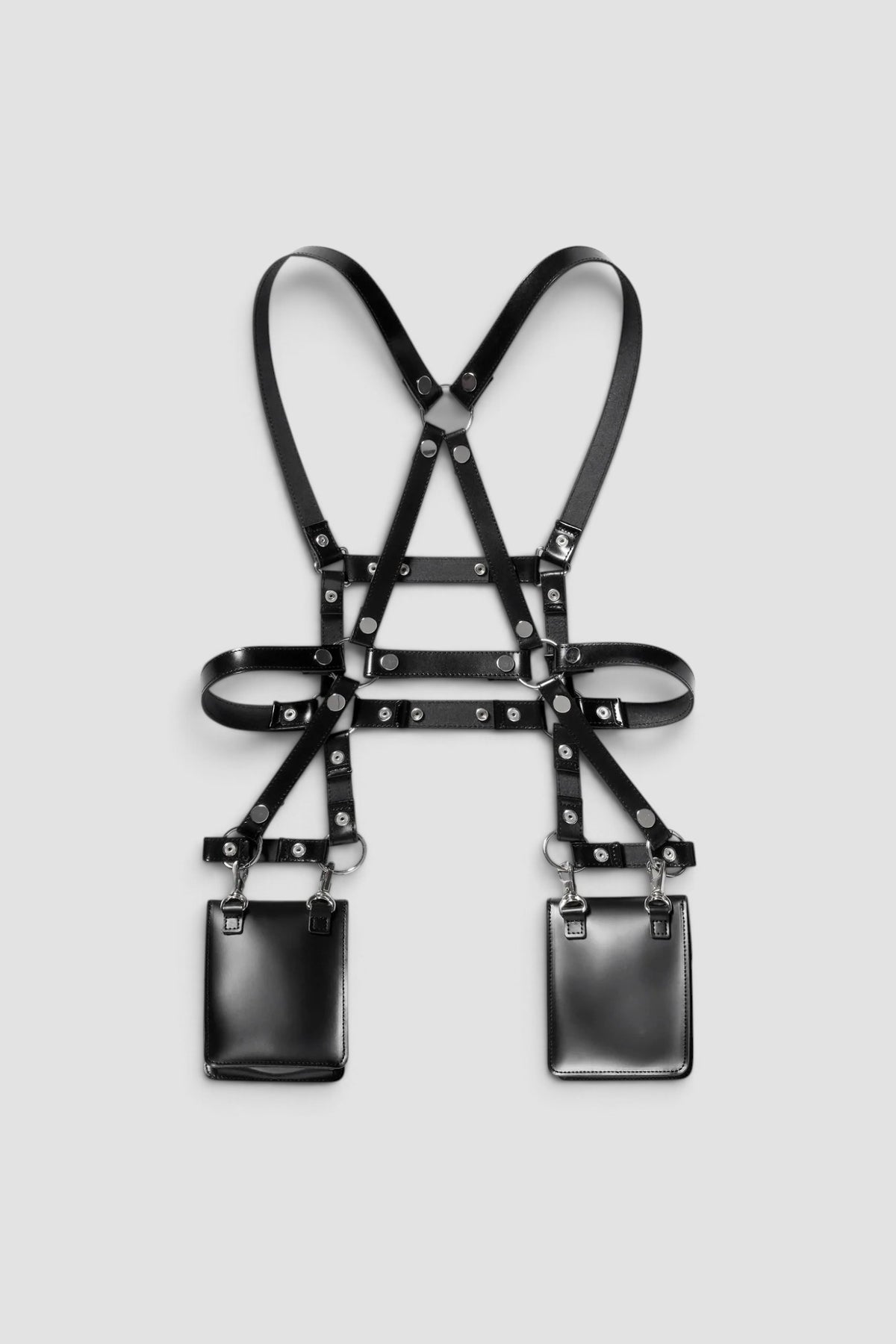 Utility Harness Double Pouch Bag Black