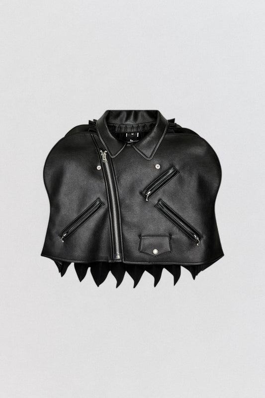 Leather Cape Jacket