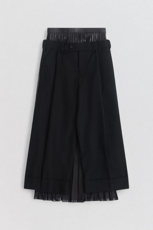 Trousers With Pleated Skirt