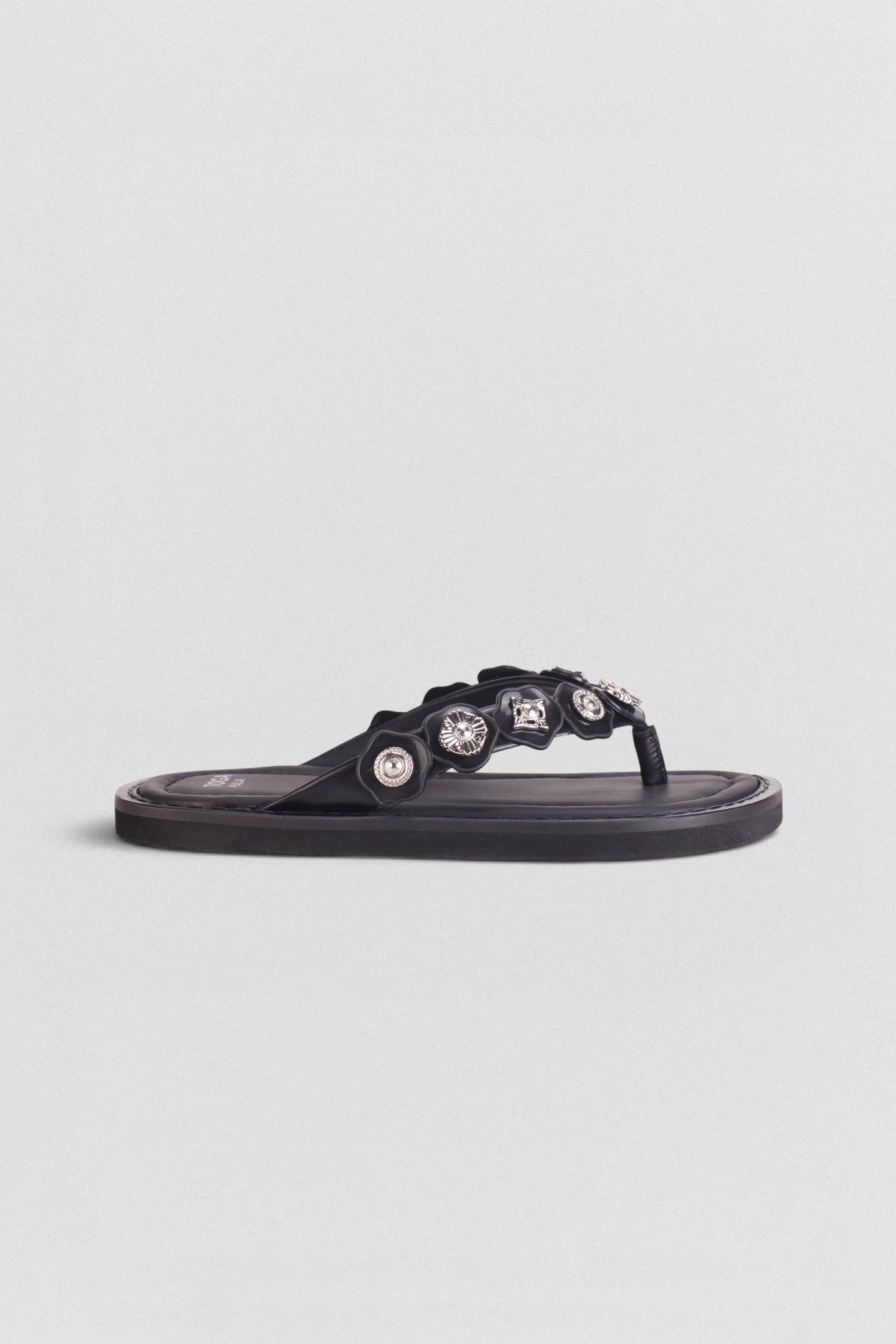AJ1492 Leather Flip Flops