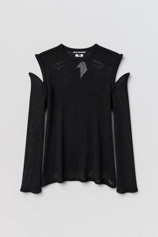 Mesh Hole Shoulder Top