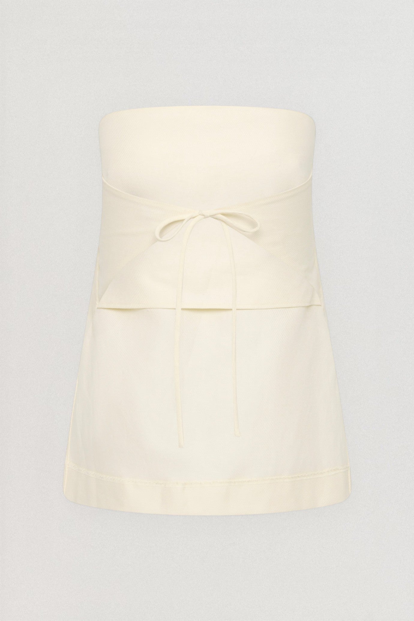 Strapless Rouleau Tie Top