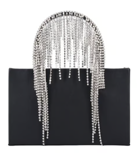 Midi Crystal Fringe Tote