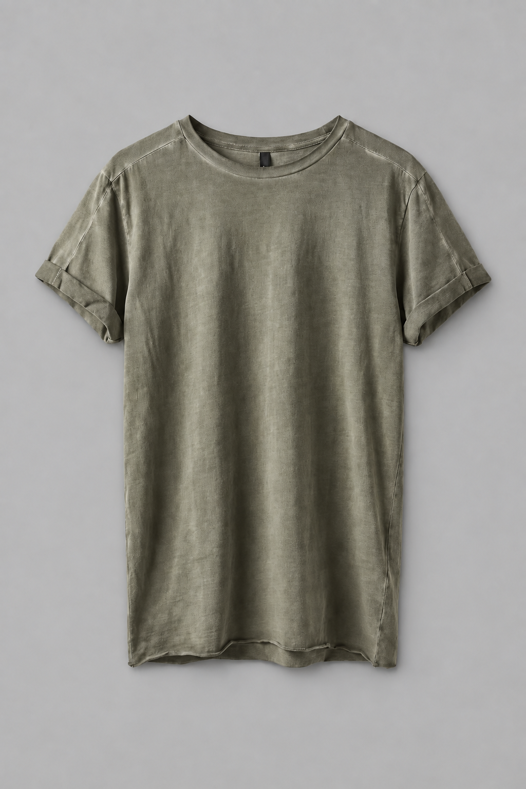 Shop the DESU Supima T Shirt in Midnight Green at LABOUTIK Bali. A soft Supima cotton t shirt with relaxed fit, low cut shoulders, roll up sleeves, and pigment dye finish.