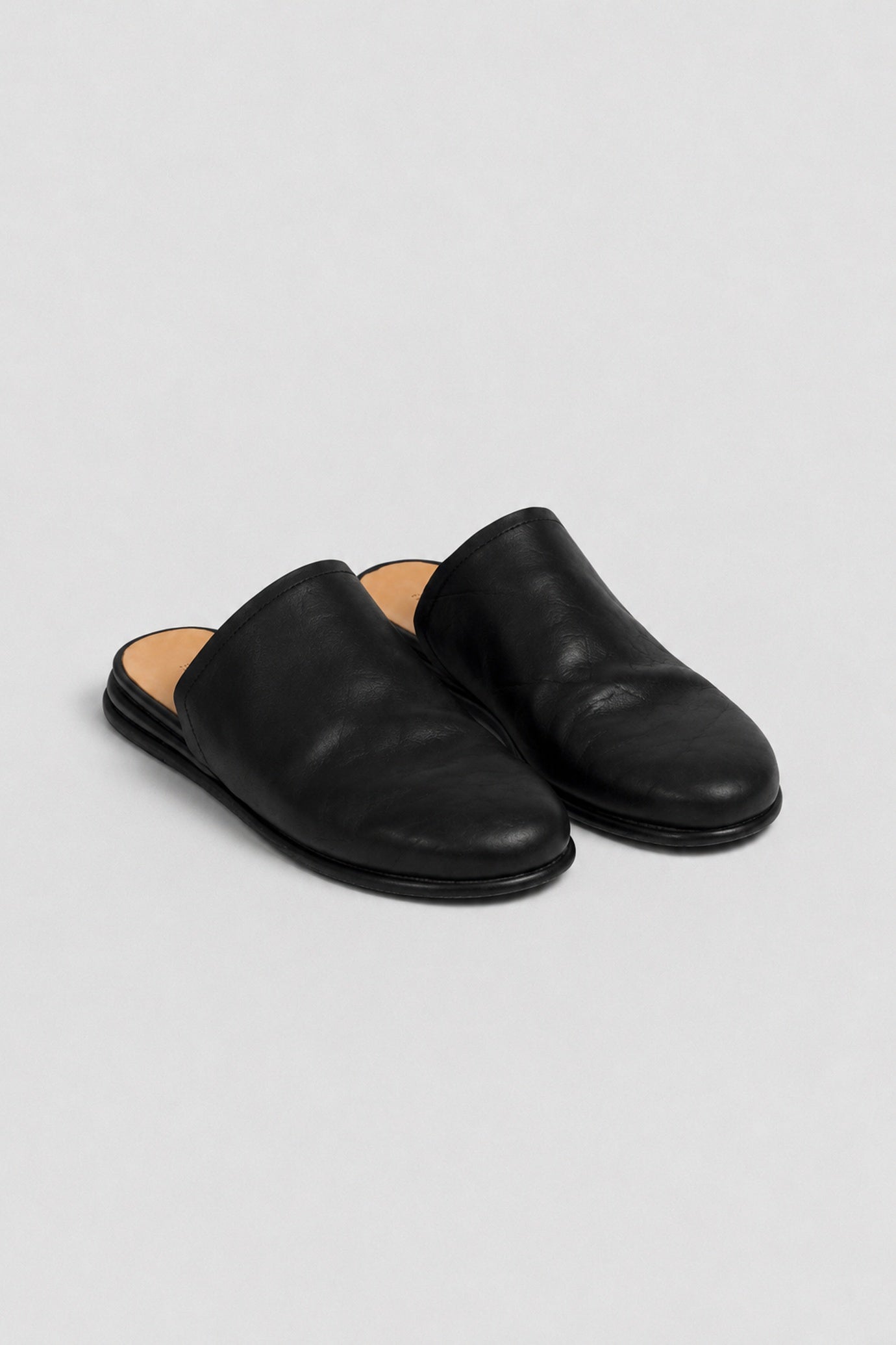 Tagliovivo Sabot Mules with open back leather construction