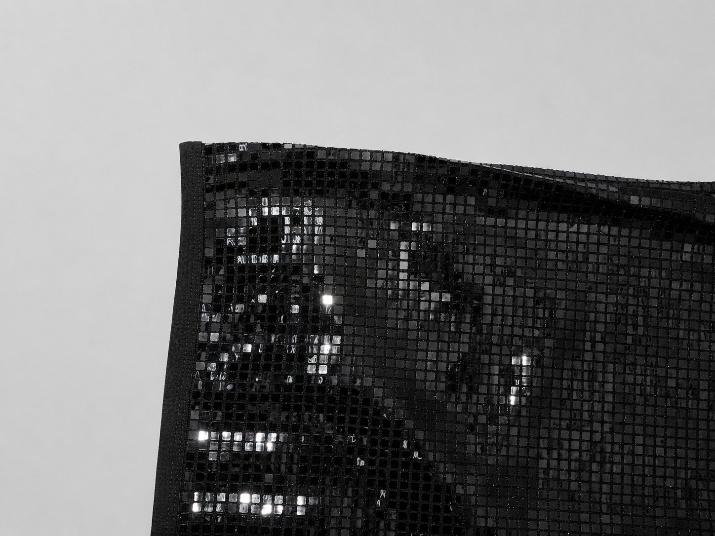 Junya Watanabe Sequins Top in black with textured sequin embellishment
