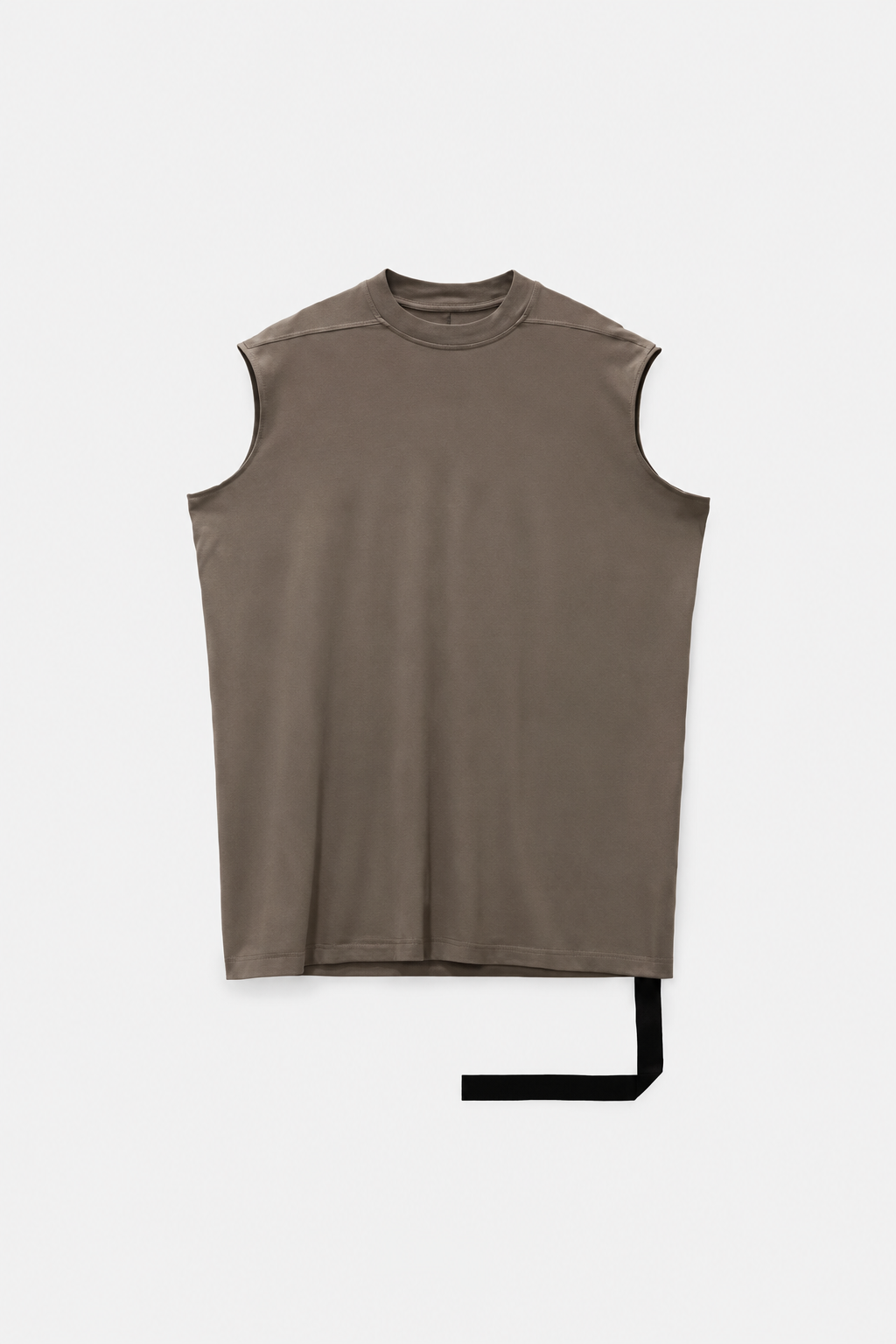 Rick Owens DRKSHDW Tarp T Shirt in dust grey cotton with relaxed draped silhouette